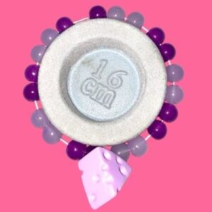 Purple cheese bracelet 16cm